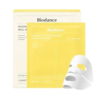 ماسک ورقهای بایودنس مدل نیاسینامید Niacinamide – ضد لک و شفافکننده عمیق پوست